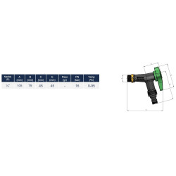 ARCO TURIA Zawór czerpalny antykamienny GZ 1/2" x GZ 1/2" GRIFO LIFE 105510